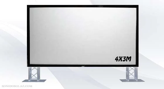 pantalla frontal truss 4x3m