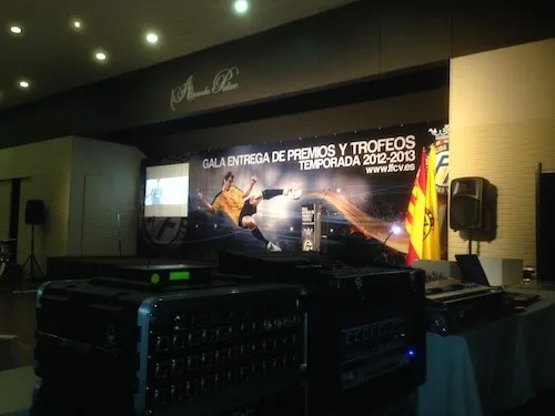 Evento Audiovisuales Pancarta Estructura Alameda Palace Entrega Premios